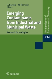 Cover image: Emerging Contaminants from Industrial and Municipal Waste 1st edition 9783540792093