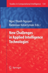 Cover image: New Challenges in Applied Intelligence Technologies 1st edition 9783540793540