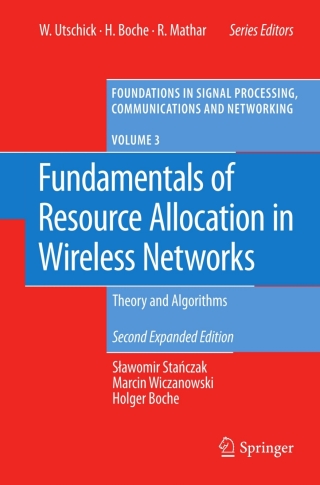 Cover image: Fundamentals of Resource Allocation in Wireless Networks 2nd edition 9783540793854