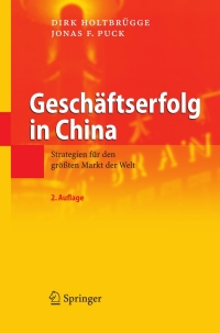 Omslagafbeelding: Geschäftserfolg in China 2nd edition 9783540794318