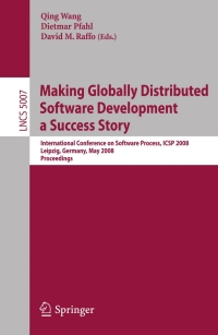 Cover image: Making Globally Distributed Software Development a Success Story 1st edition 9783540795872
