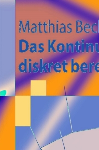 Cover image: Das Kontinuum diskret berechnen 9783540795957
