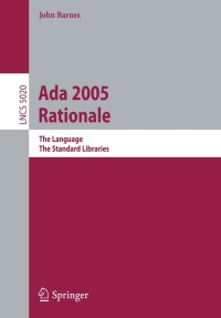 Cover image: Ada 2005 Rationale 9783540797005