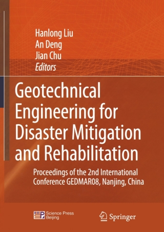 Cover image: Geotechnical Engineering for Disaster Mitigation and Rehabilitation 1st edition 9783540798453
