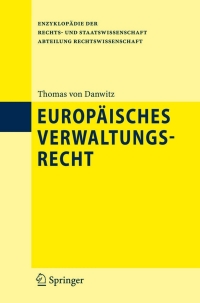 Imagen de portada: Europäisches Verwaltungsrecht 9783540798774