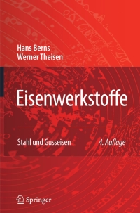 Cover image: Eisenwerkstoffe - Stahl und Gusseisen 4th edition 9783540799559