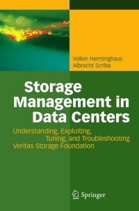 Cover image: Storage Management in Data Centers 9783642098673