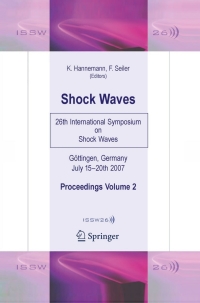 Imagen de portada: Shock Waves 1st edition 9783540851806