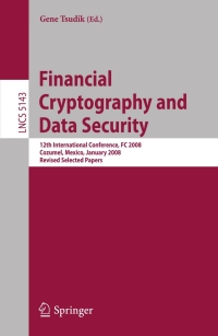 Omslagafbeelding: Financial Cryptography and Data Security 1st edition 9783540852292