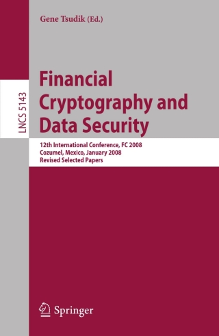 Cover image: Financial Cryptography and Data Security 1st edition 9783540852292
