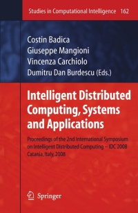 Cover image: Intelligent Distributed Computing, Systems and Applications 1st edition 9783540852568