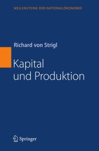 Imagen de portada: Kapital und Produktion 9783540853886