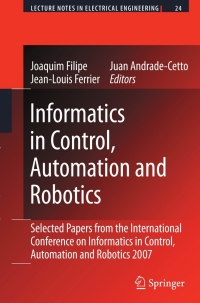 Cover image: Informatics in Control, Automation and Robotics 9783540856399