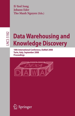 Imagen de portada: Data Warehousing and Knowledge Discovery 1st edition 9783540858355