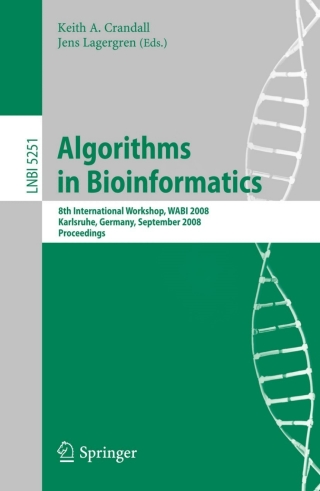 Immagine di copertina: Algorithms in Bioinformatics 1st edition 9783540873600