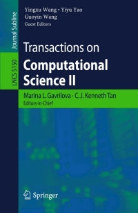 Cover image: Transactions on Computational Science II 1st edition 9783540875628