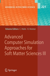 صورة الغلاف: Advanced Computer Simulation Approaches for Soft Matter Sciences III 1st edition 9783540877059