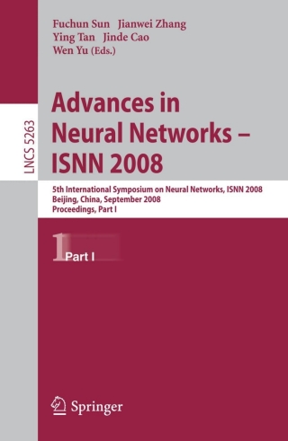 Cover image: Advances in Neural Networks 1st edition 9783540877318