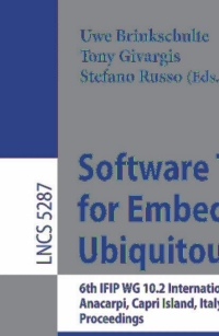 Immagine di copertina: Software Technologies for Embedded and Ubiquitous Systems 1st edition 9783540877844