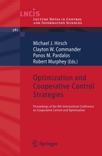 Cover image: Optimization and Cooperative Control Strategies 1st edition 9783540880622