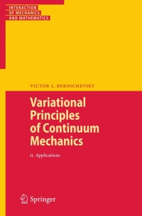 Cover image: Variational Principles of Continuum Mechanics 9783540884682