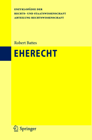Imagen de portada: Eherecht 9783540885245