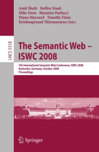 Cover image: The Semantic Web - ISWC 2008 1st edition 9783540885634