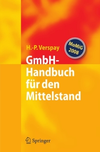 Imagen de portada: GmbH-Handbuch für den Mittelstand 9783540885764