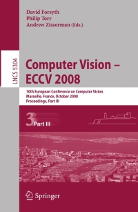 Titelbild: Computer Vision - ECCV 2008 1st edition 9783540886891