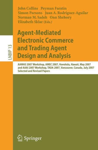 Cover image: Agent-Mediated Electronic Commerce and Trading Agent Design and Analysis 1st edition 9783540887126