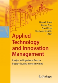 Imagen de portada: Applied Technology and Innovation Management 1st edition 9783540888260