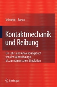 Immagine di copertina: Kontaktmechanik und Reibung 9783540888369