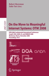 Immagine di copertina: On the Move to Meaningful Internet Systems: OTM 2008 1st edition 9783540888703