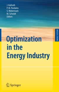 Cover image: Optimization in the Energy Industry 1st edition 9783540889649