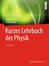 Cover image: Kurzes Lehrbuch der Physik 19th edition 9783662457320