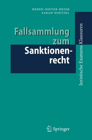 Cover image: Fallsammlung zum Sanktionenrecht 9783540890737