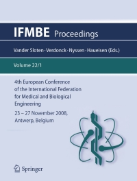 Omslagafbeelding: 4th European Conference of the International Federation for Medical and Biological Engineering 23 - 27 November 2008, Antwerp, Belgium 1st edition 9783540892083