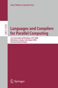 表紙画像: Languages and Compilers for Parallel Computing 1st edition 9783540897392