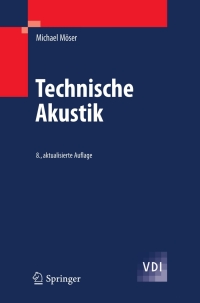 صورة الغلاف: Technische Akustik 8th edition 9783540898177