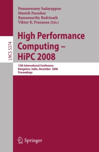 Immagine di copertina: High Performance Computing - HiPC 2008 1st edition 9783540898931