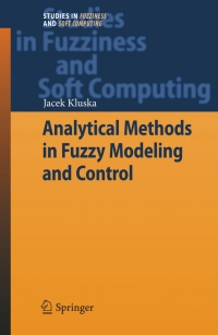 Cover image: Analytical Methods in Fuzzy Modeling and Control 9783540899266