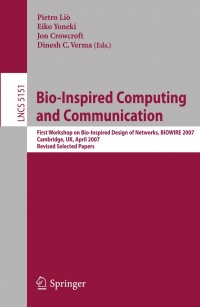 Cover image: Bio-Inspired Computing and Communication 1st edition 9783540921905