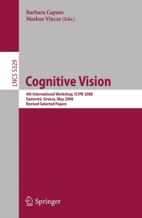 Cover image: Cognitive Vision 1st edition 9783540927815