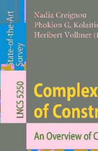 Immagine di copertina: Complexity of Constraints 1st edition 9783540927990