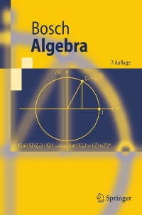 Cover image: Algebra 7th edition 9783540928119
