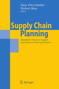 Cover image: Supply Chain Planning 9783540937746