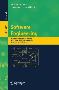 Immagine di copertina: Software Engineering 1st edition 9783540958871