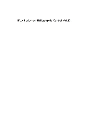 Cover image: IFLA Guidelines for Online Public Access Catalogue (OPAC) Displays 1st edition 9783598242762