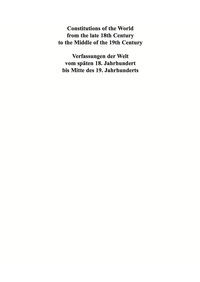 Omslagafbeelding: Constitutional Documents of Denmark, Norway and Sweden 1809–1849 1st edition 9783598356926