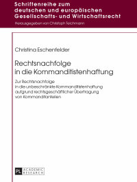 Titelbild: Rechtsnachfolge in die Kommanditistenhaftung 1st edition 9783631671894